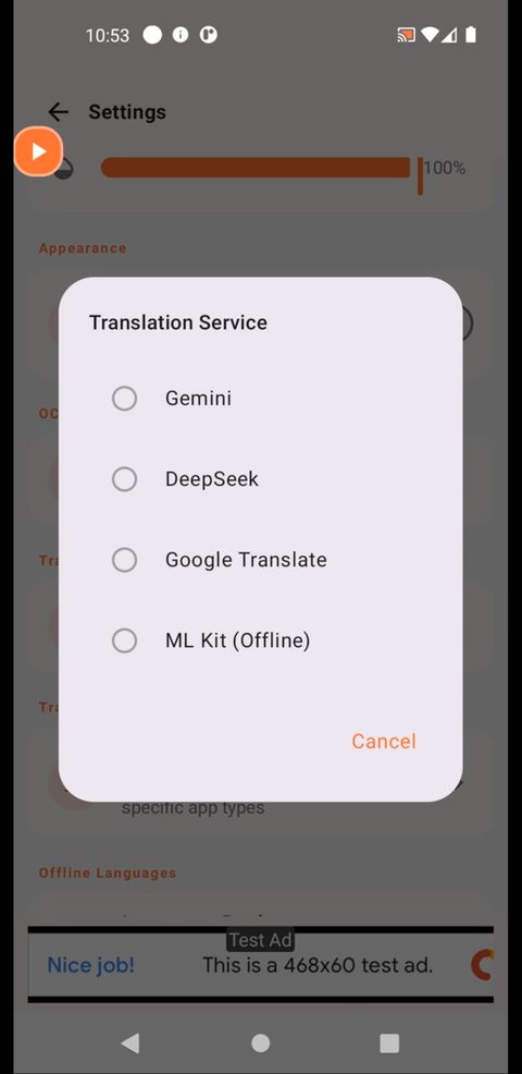 ML Kit çeviri — tamamen cihazda